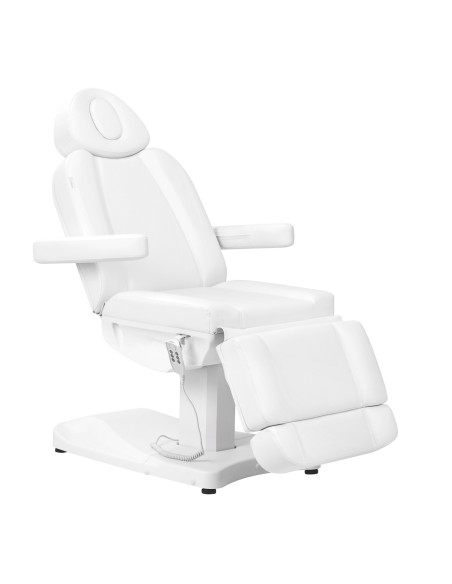Poltrona estetica elettrica Roma White 3 motori e pedale Pro