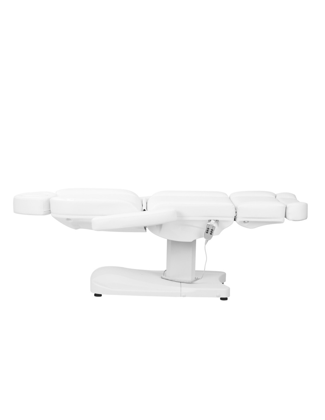 Fotel Roma White Electric Aesthetic z 3 silnikami i pedałami Pro