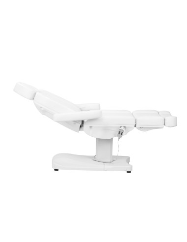 Fotel Roma White Electric Aesthetic z 3 silnikami i pedałami Pro