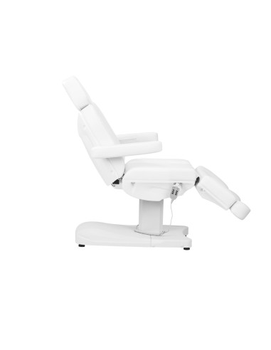 Fauteuil Électrique Esthétique Roma Blanc 3 Moteurs & Pédale Pro 