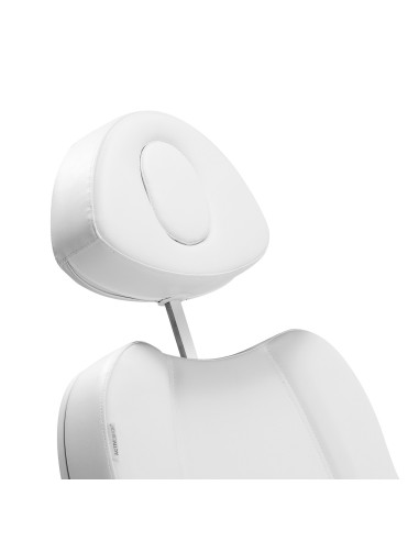 Sillón eléctrico estético Roma blanco con 3 motores y pedal Pro