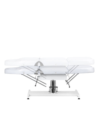 Sillón de belleza profesional giratorio hidráulico manual blanco