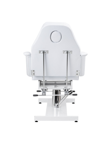 Witte handmatige hydraulische draaibare Pro Beauty Chair