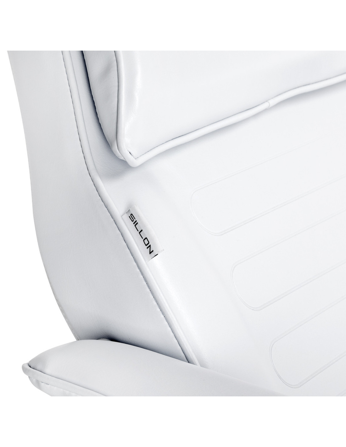 Sillón de belleza profesional giratorio hidráulico manual blanco