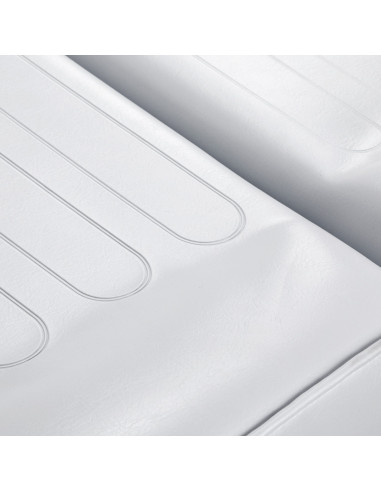 Sillón de belleza profesional giratorio hidráulico manual blanco