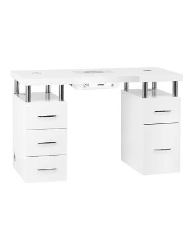 Table de Manucure Professionnelle Venezia Lux Élégance italienne Blanc 