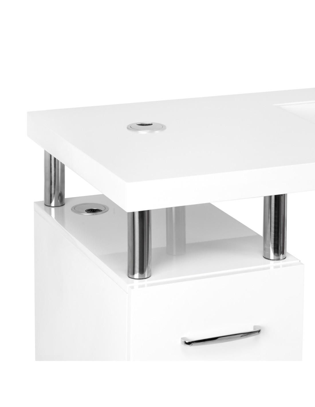 Table de Manucure Professionnelle Venezia Lux Élégance italienne Blanc 