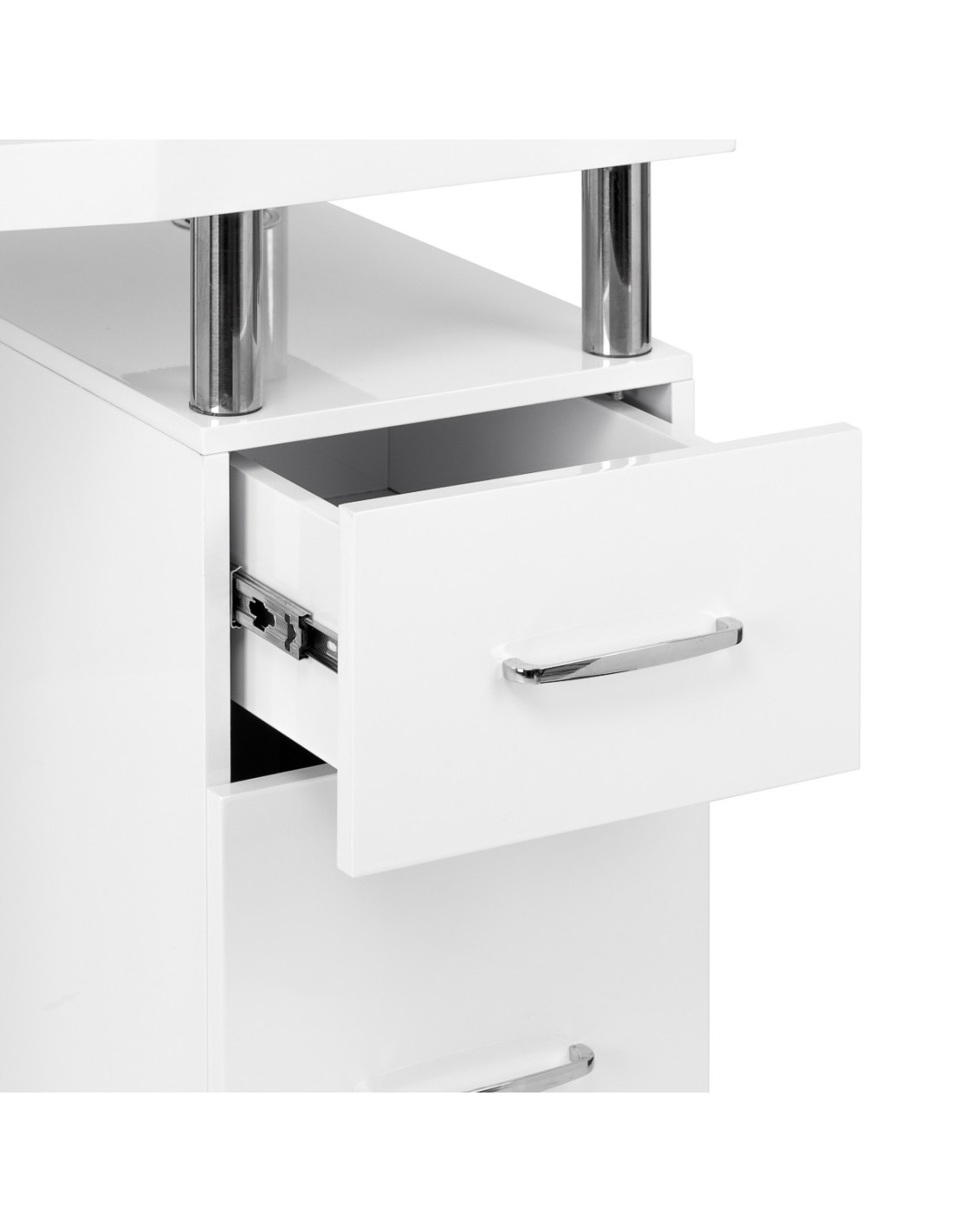 Mesa de manicure profissional Venezia Lux Italian Elegance White