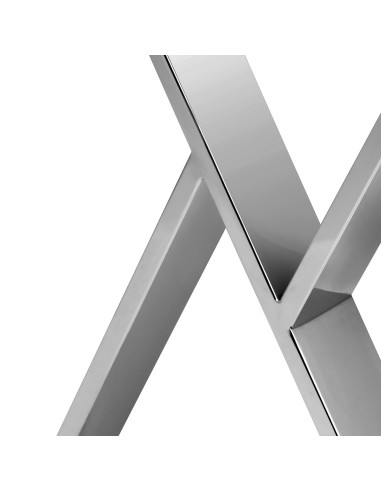 Épure Chrome Air 48W Vakuum-Maniküretisch mit gekreuzten Beinen