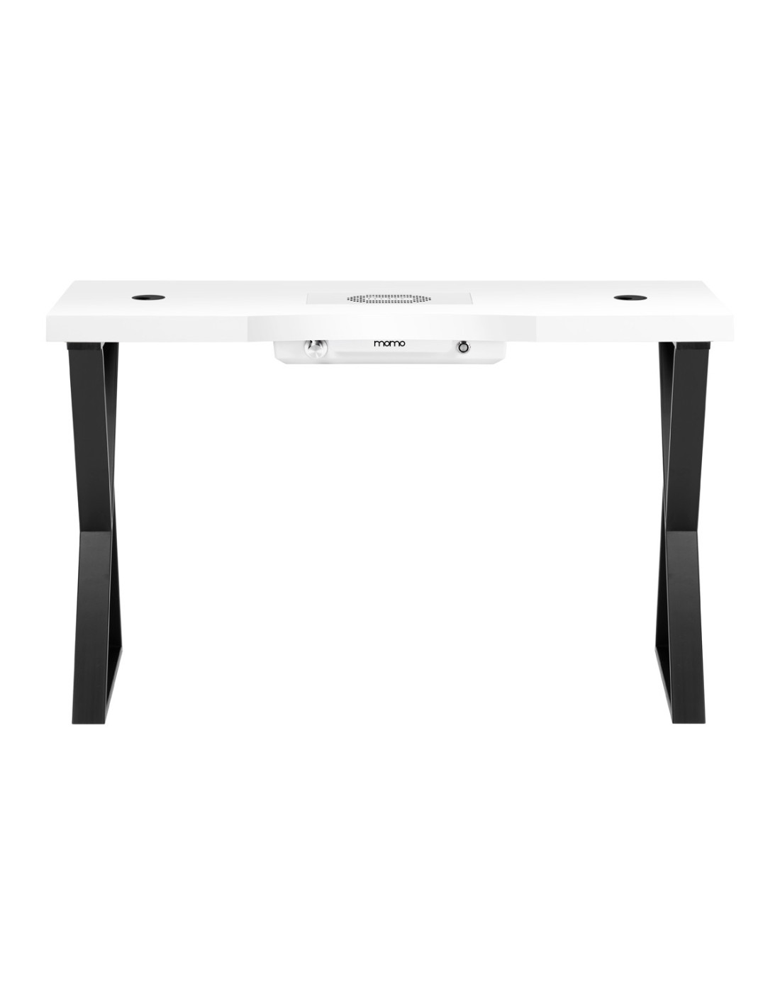 Table manucure aspirante Épure Noir Air 48W pieds croisés 