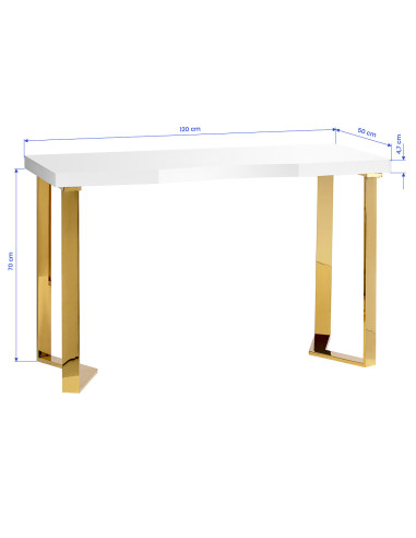 Table de Manucure Élégance Dorée Solo 