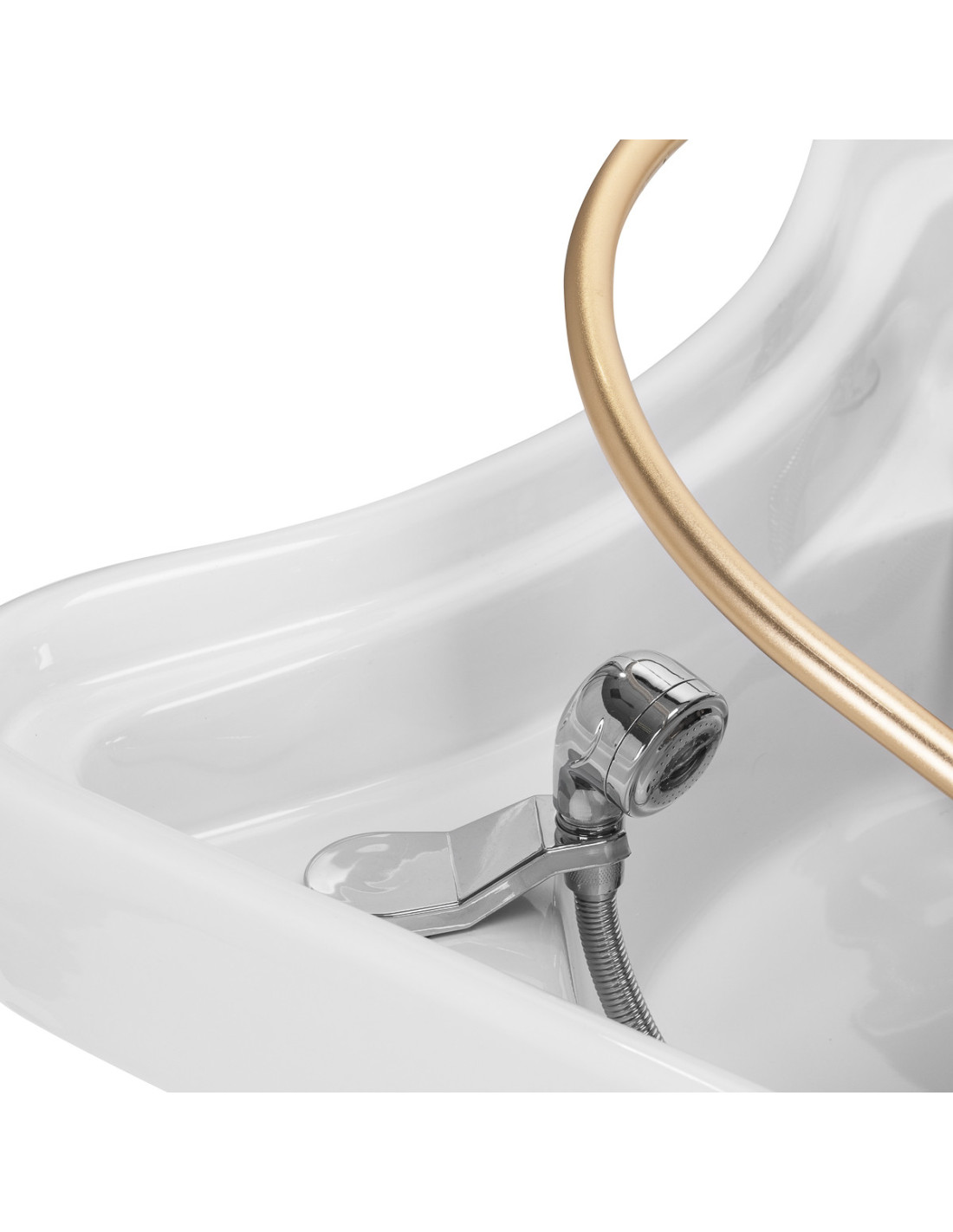 Professionelle Kopfbadewanne mit braunem Anionendampfbad Relax Pro
