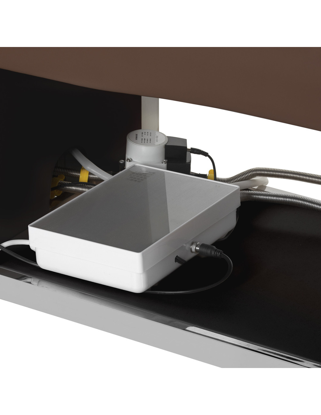 Professionelle Kopfbadewanne mit braunem Anionendampfbad Relax Pro
