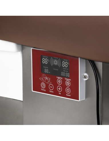 Cama de Spa Profissional para Cabeça Marrom Anion Steam Relax Pro
