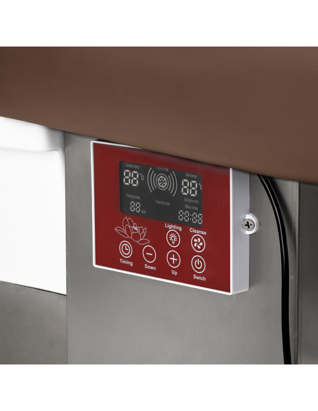 Professional Head Spa Bed Brown Anion Steam Relax Pro
