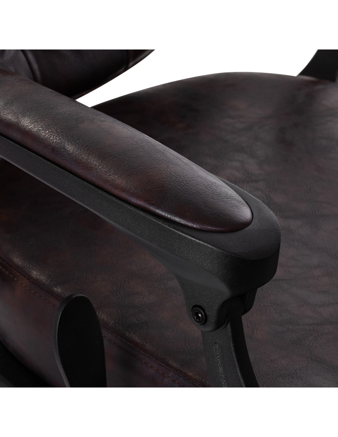 Poltrona da barbiere Cavaleset – Marrone scuro Vintage Pro