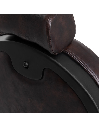 Poltrona da barbiere Cavaleset – Marrone scuro Vintage Pro