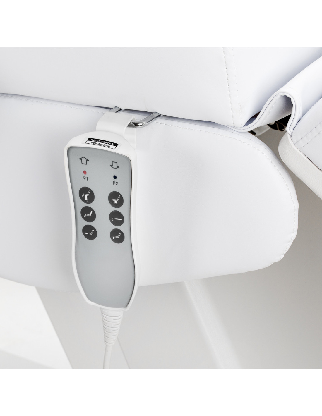 Elektrischer Sessel Milano White mit 3 Motoren, ästhetisch