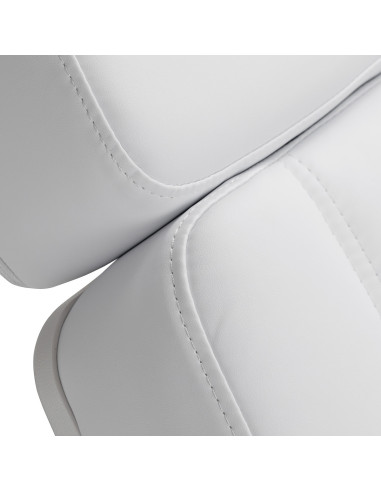 Sillón eléctrico estético Milano White Pro de 3 motores