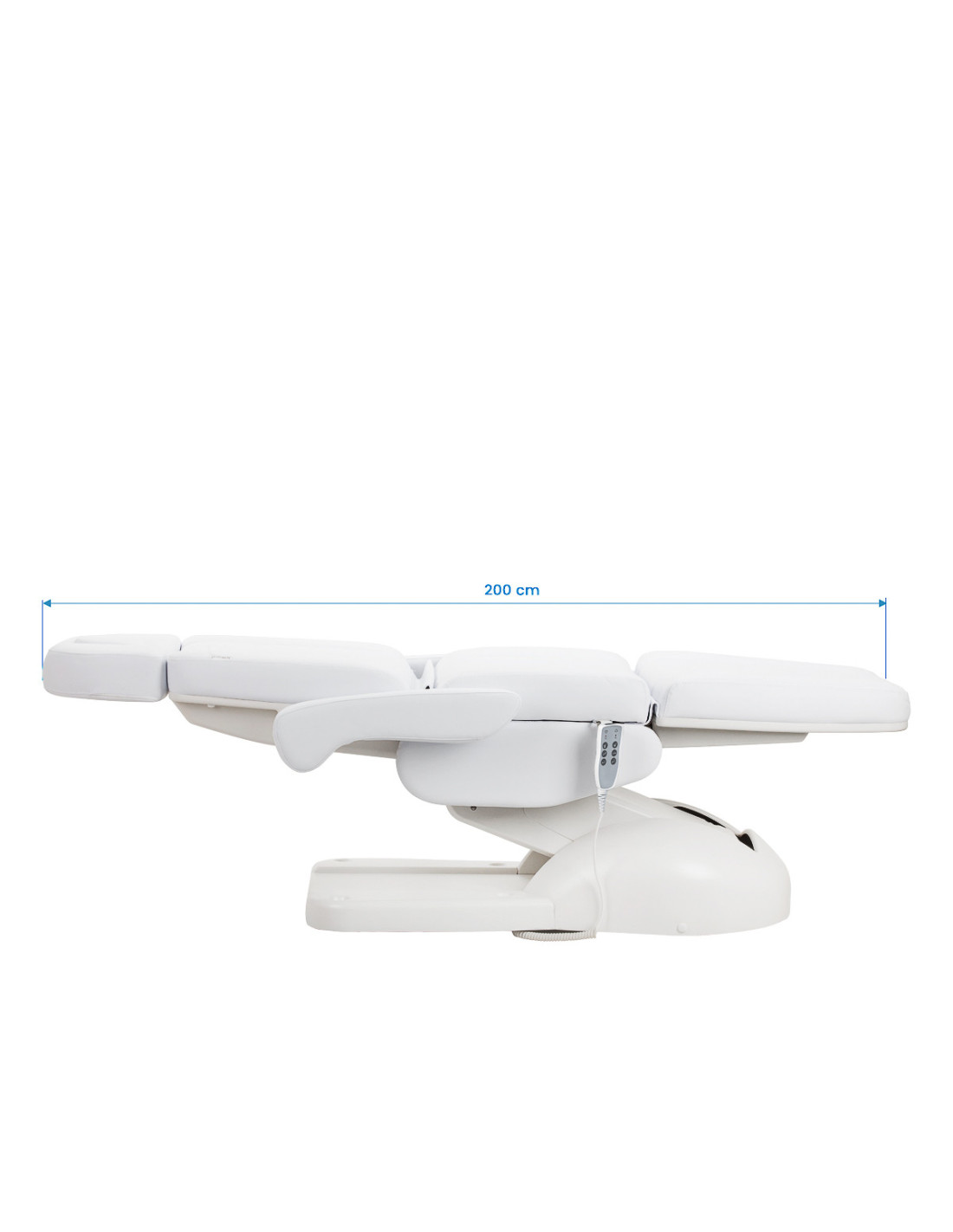 Poltrona elétrica estética Milano White com 3 motores Pro