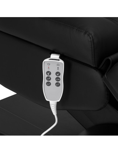  Fauteuil Électrique Esthétique Milano Noir Pro 3 Moteurs 