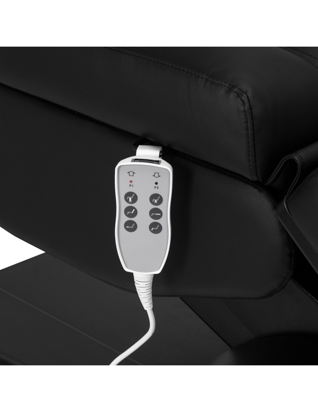  Fauteuil Électrique Esthétique Milano Noir Pro 3 Moteurs 