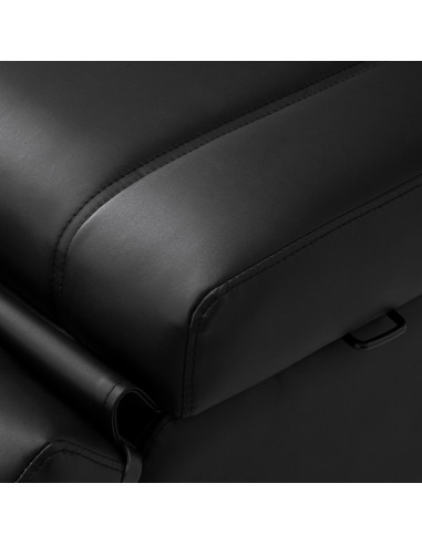  Fauteuil Électrique Esthétique Milano Noir Pro 3 Moteurs 