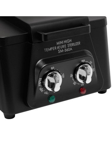 Esterilizador de alta temperatura SM-360A, preto
