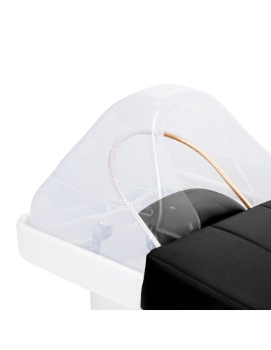 Lit Head Spa Noir avec espace de rangement fermé  