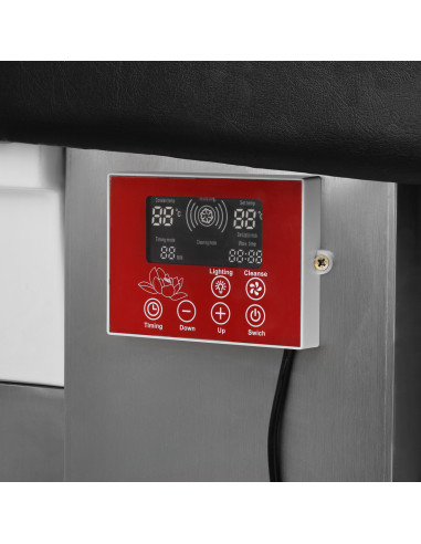 Lit Head Spa Noir avec espace de rangement fermé  