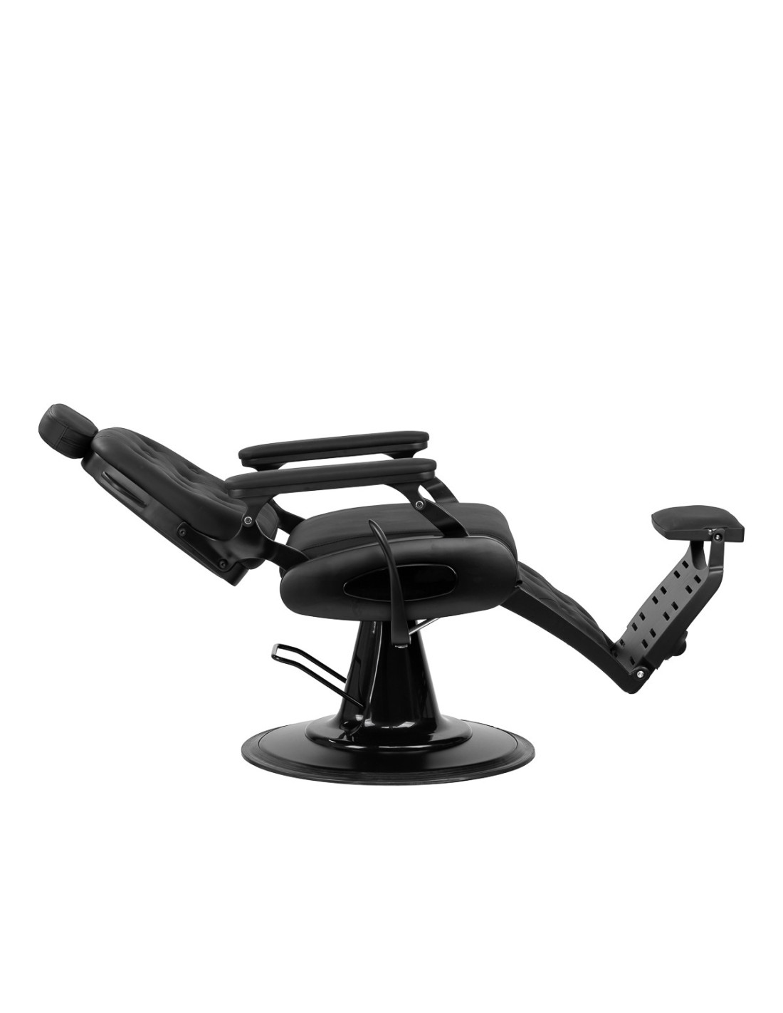  Gabbiano Fotel barberski Francesco czarny z czarną ramą