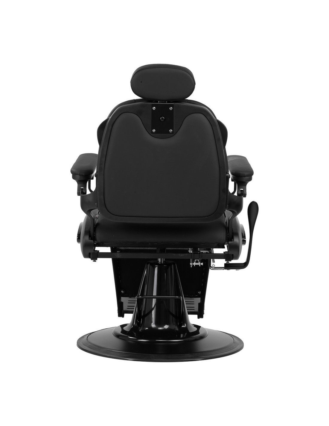  Gabbiano Fotel barberski Francesco czarny z czarną ramą