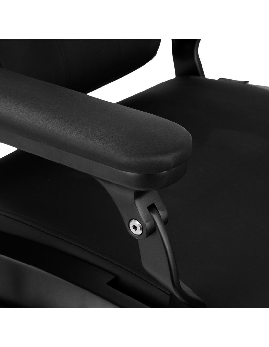  Gabbiano Fotel barberski Francesco czarny z czarną ramą