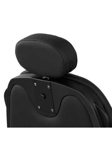  Gabbiano Fotel barberski Francesco czarny z czarną ramą