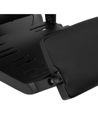  Gabbiano Fotel barberski Francesco czarny z czarną ramą