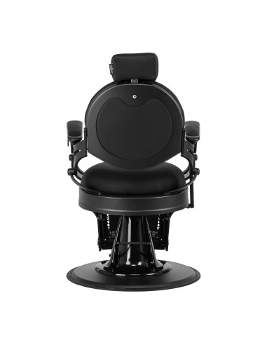 Cadeira de barbeiro GIULIANO Nero – Elegância total preta e minimalista