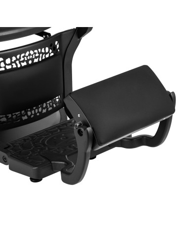 Fauteuil Barbier GIULIANO Nero – Total Black & Élégance Minimaliste 