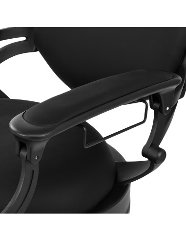 Poltrona da barbiere GIULIANO Nero – Total Black & Eleganza Minimalista