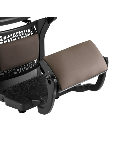 Fauteuil Barbier GIULIANO Caffè – Brun Vintage & Chaleur Artisanale 