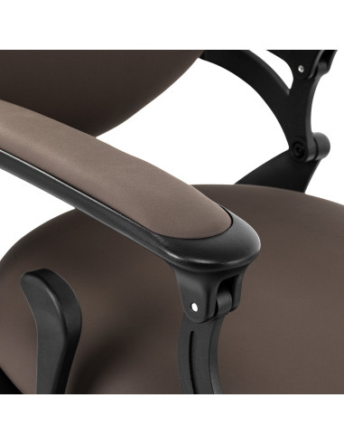 GIULIANO Caffè Barber chair – Vintage Brown & Artisanal Warmth 