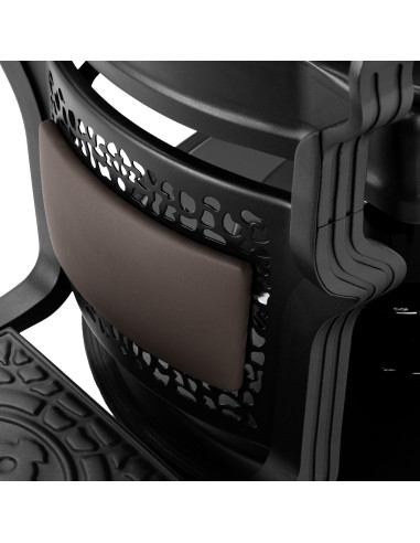 GIULIANO Caffè kappersstoel – Vintage bruin & ambachtelijke warmte