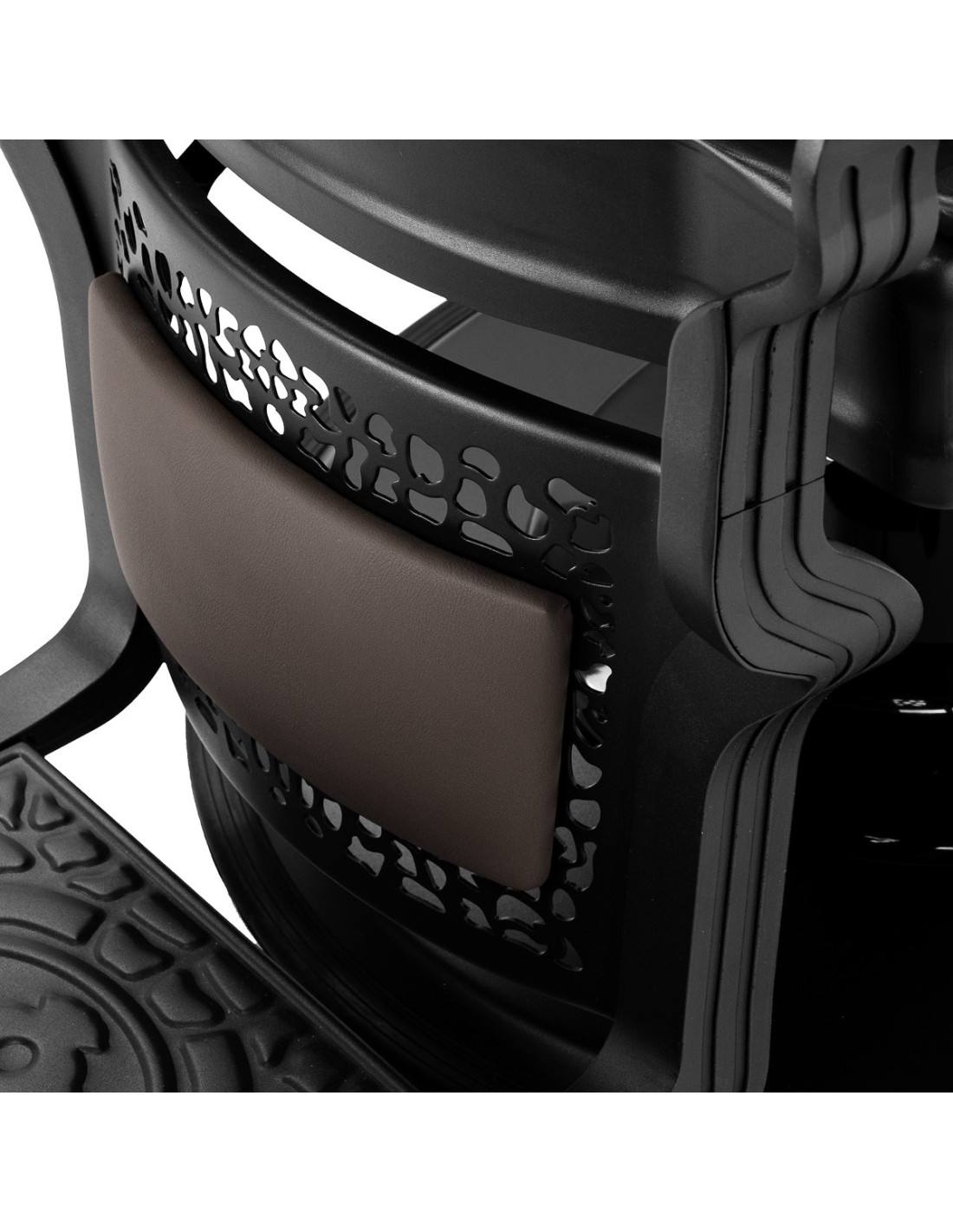 Fotel fryzjerski GIULIANO Caffè – brąz vintage i rzemieślnicze ciepło