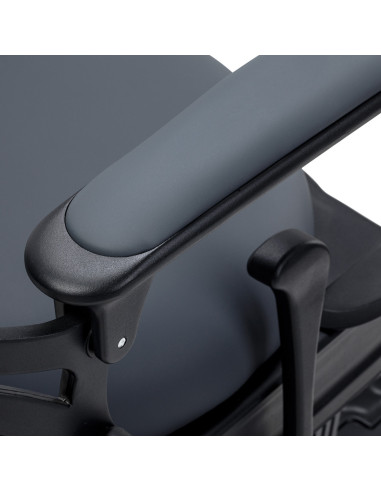  Gabbiano Fotel barberski Niccolo grafitowy bezguzikowy