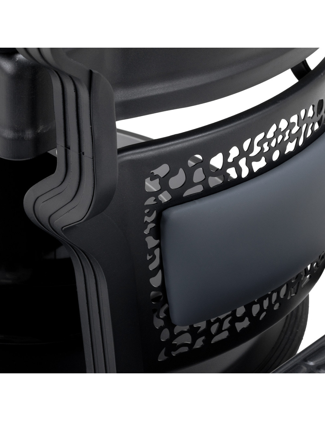  Gabbiano Fotel Barberski Niccolo Grafitowy Bezguzikowy