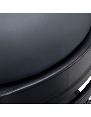  Gabbiano Fotel Barberski Niccolo Grafitowy Bezguzikowy