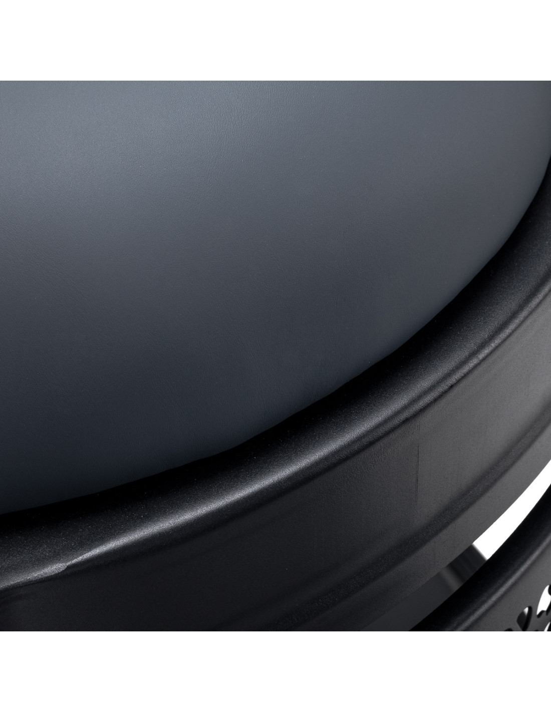  Gabbiano Fotel barberski Niccolo grafitowy bezguzikowy