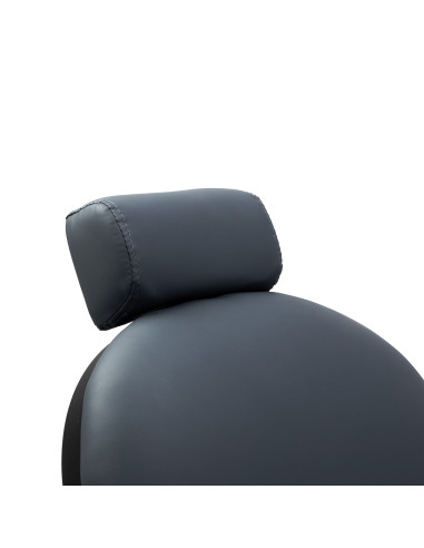  Gabbiano Fotel barberski Niccolo grafitowy bezguzikowy