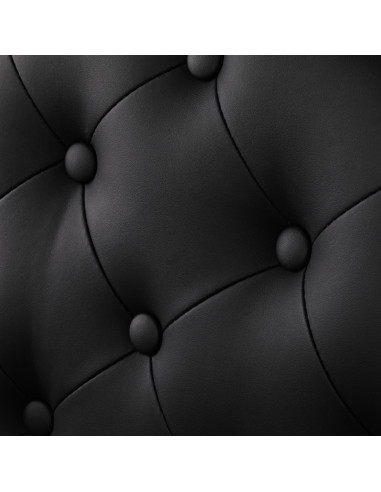 GIULIANO Onyx Friseurstuhl – Intensives Schwarz & Blackline-Struktur