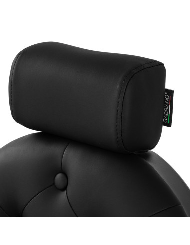 Poltrona da barbiere GIULIANO Onyx – Struttura Nero Intenso e Blackline