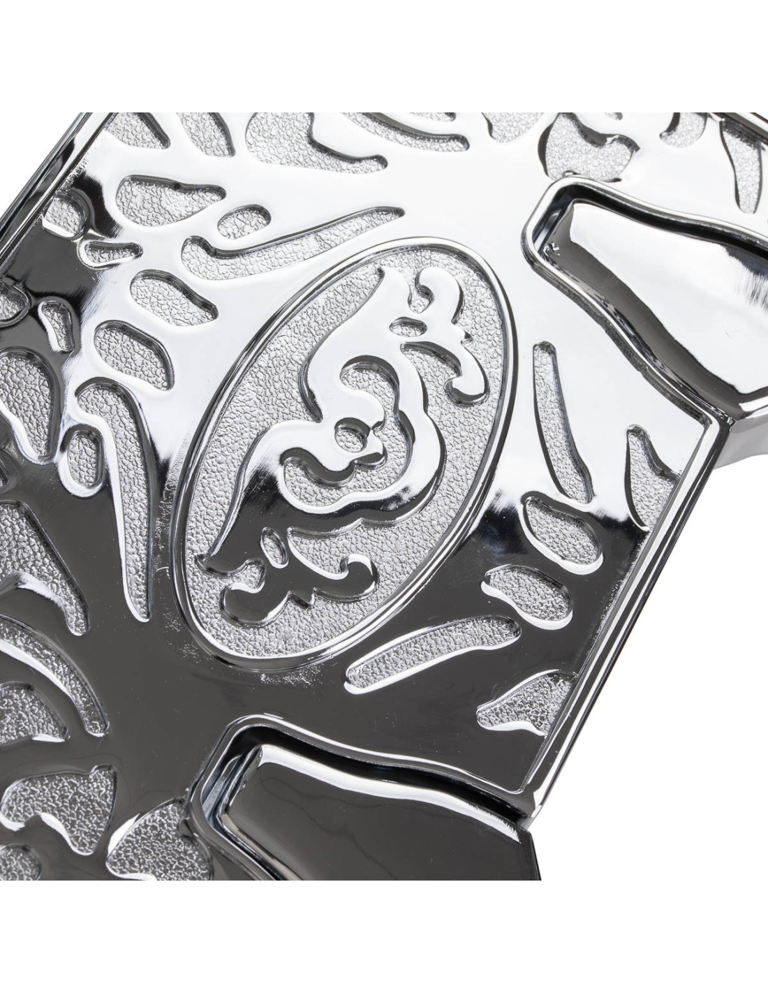 Silla de barbero Cavalese verde con estructura cromada